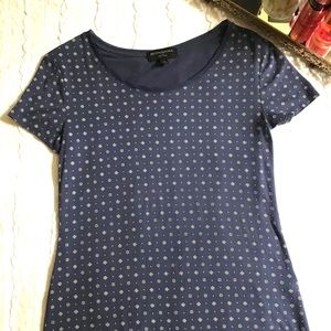 Blue Patterned Banana Republic Tee